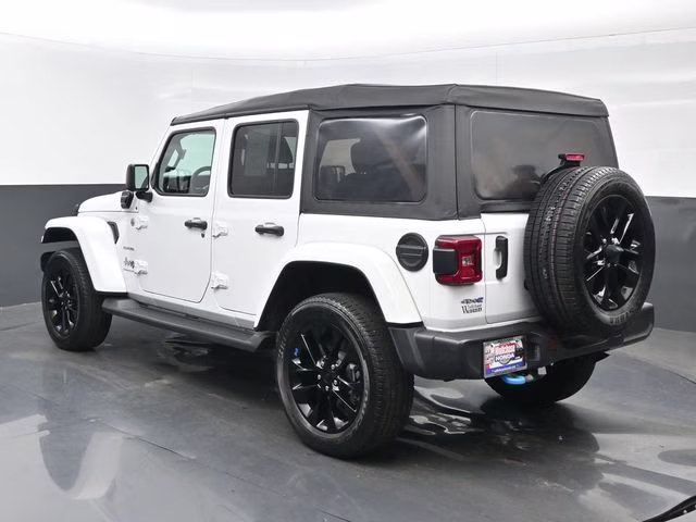 2023 Bright White Clearcoat Jeep Wrangler Sahara 4xe 4X4 SUV
