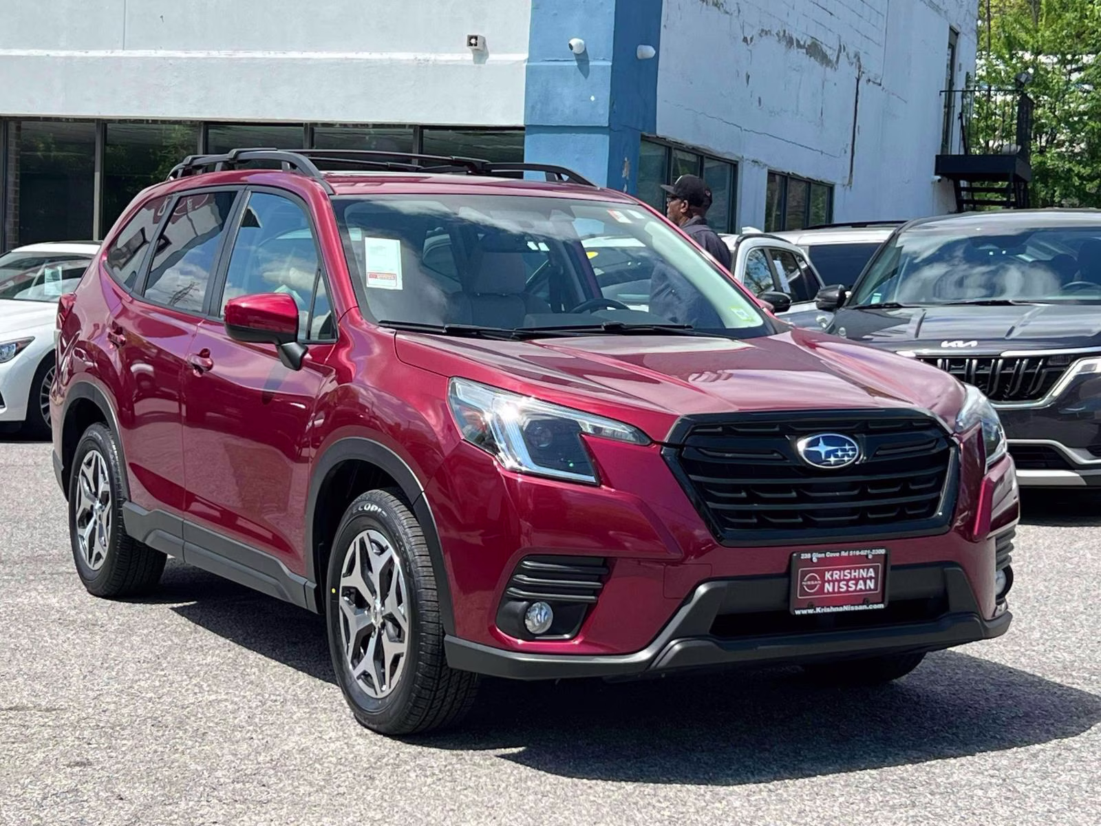 2023 Red Subaru Forester Premium CVT AWD SUV