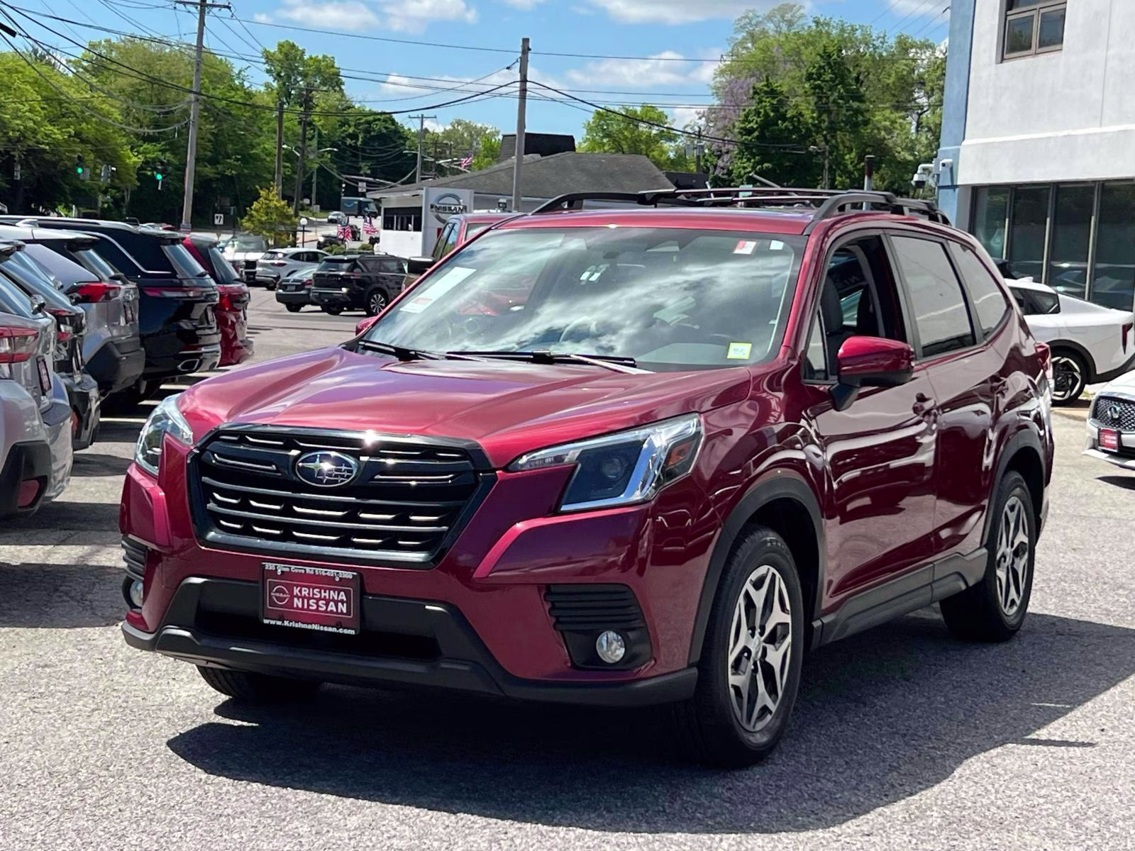 2023 Red Subaru Forester Premium CVT AWD SUV