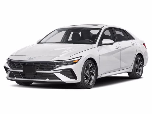 2025 White Hyundai Elantra SEL Convenience FWD Sedan