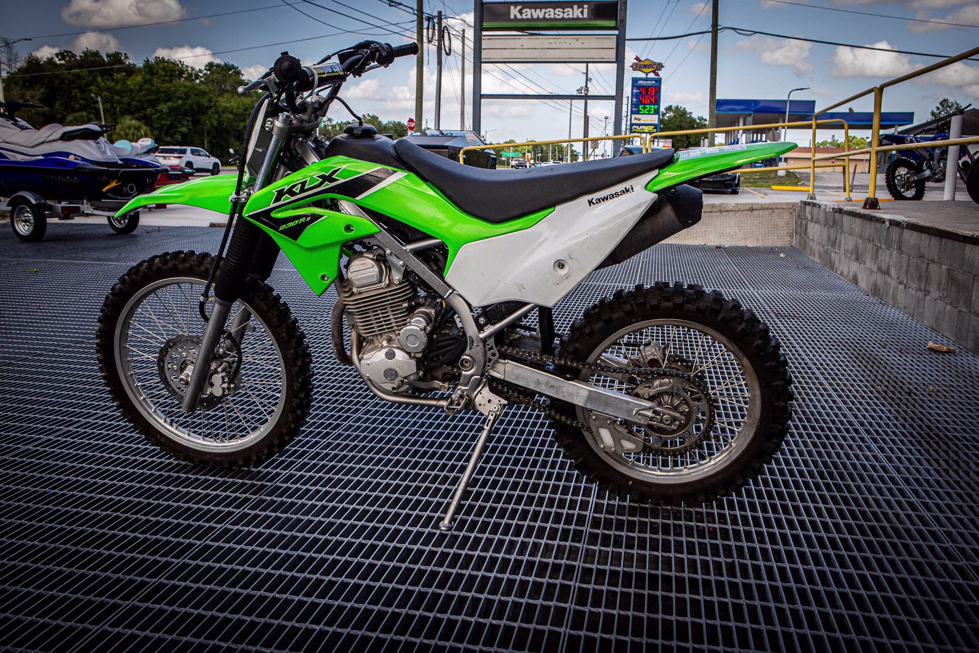 2023 Lime Green Kawasaki KLX 230R S Motorcycle