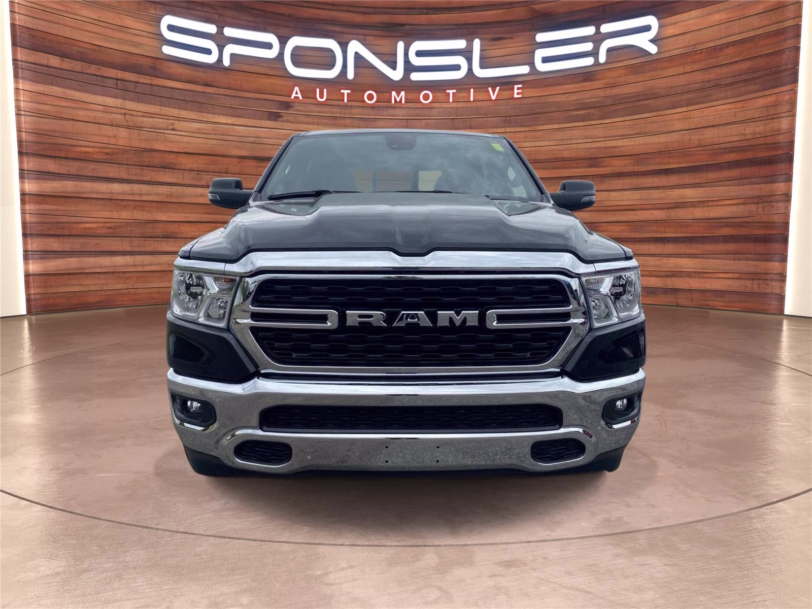 2023 Diamond Black Crystal Pearlcoat Ram 1500 Big Horn 4X4 Truck