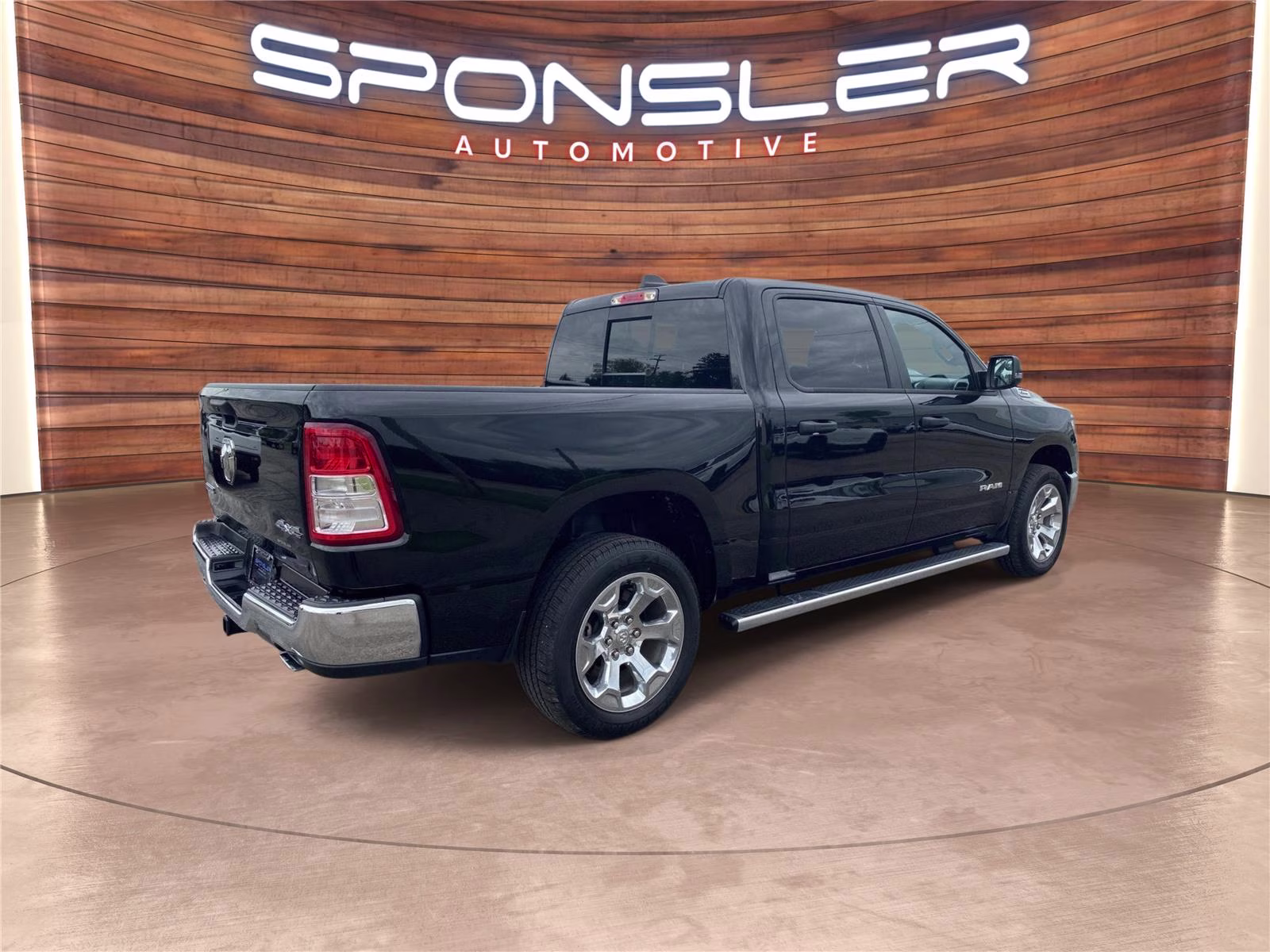 2023 Diamond Black Crystal Pearlcoat Ram 1500 Big Horn 4X4 Truck