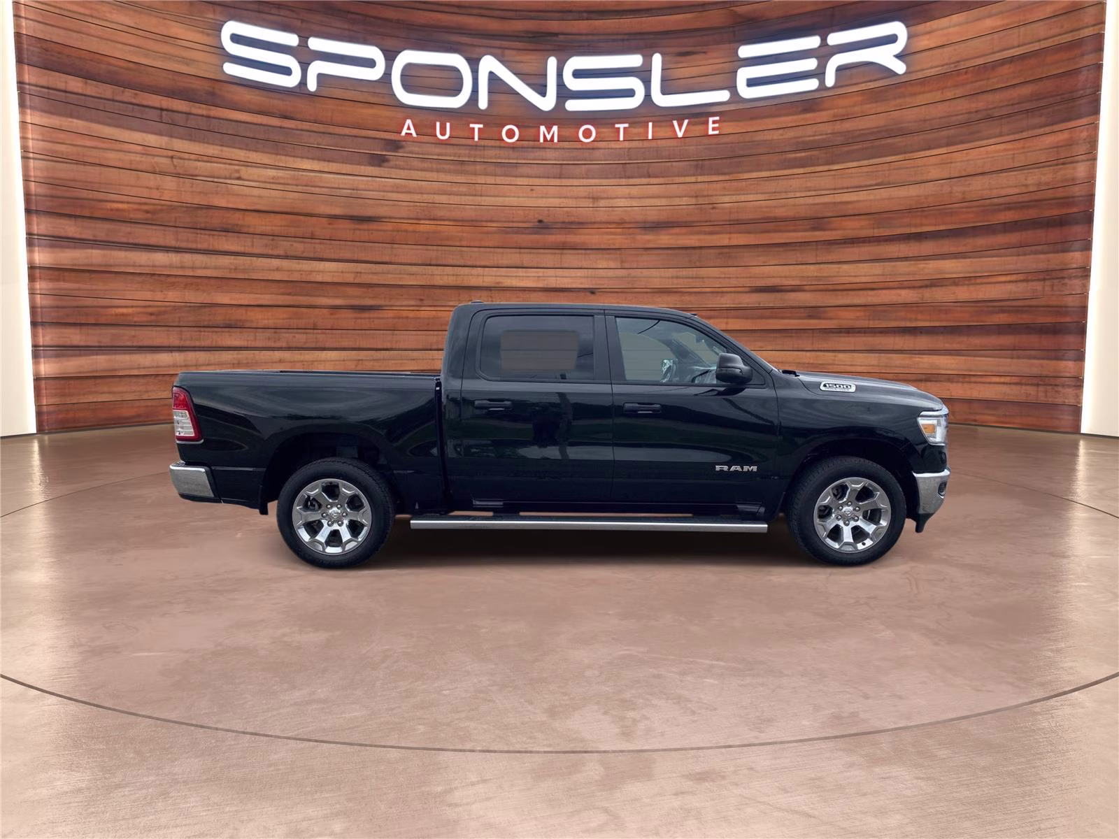 2023 Diamond Black Crystal Pearlcoat Ram 1500 Big Horn 4X4 Truck