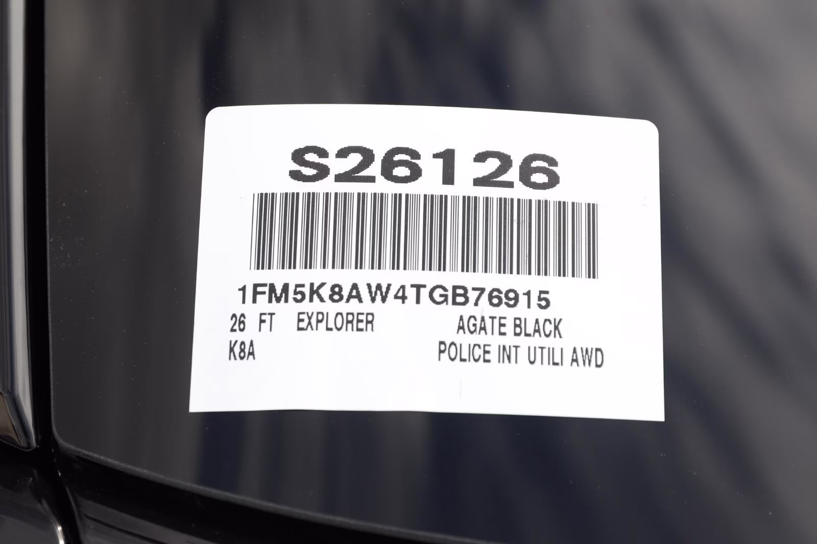 2026 Agate Black Ford Police Interceptor Utility AWD SUV