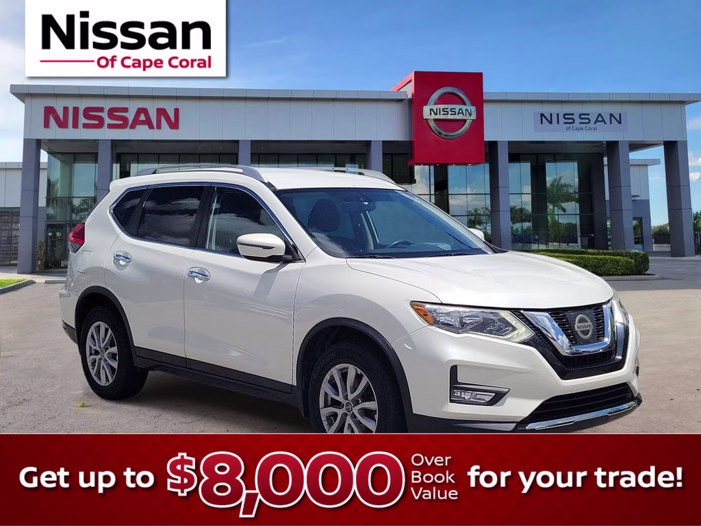 2017 Pearl White Nissan Rogue SV FWD SUV