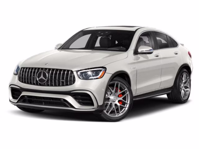 2021 Polar White Mercedes-Benz GLC 63 S AMG Coupe AWD Crossover