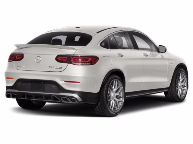 2021 Polar White Mercedes-Benz GLC 63 S AMG Coupe AWD Crossover