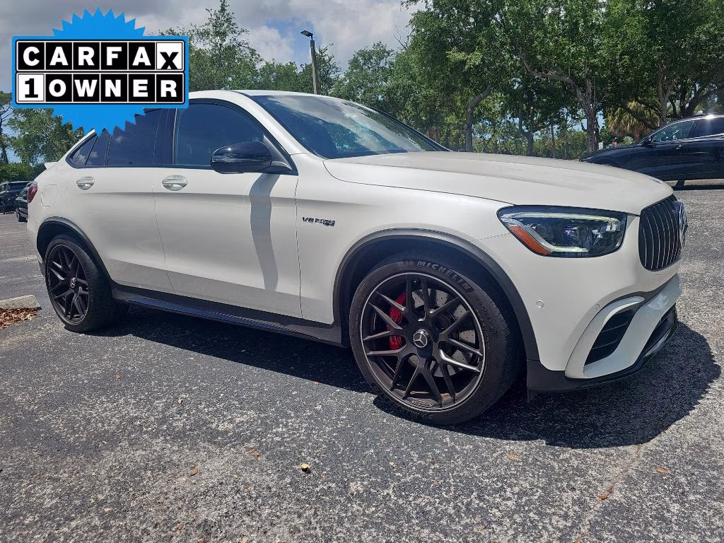 2021 MANUFAKTUR Diamond White Metallic Mercedes-Benz GLC AMG GLC 63 S AWD SUV
