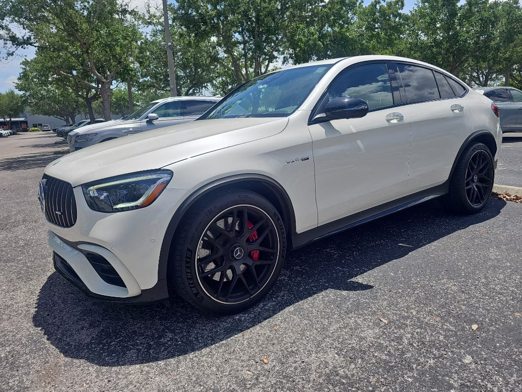 2021 MANUFAKTUR Diamond White Metallic Mercedes-Benz GLC AMG GLC 63 S AWD SUV