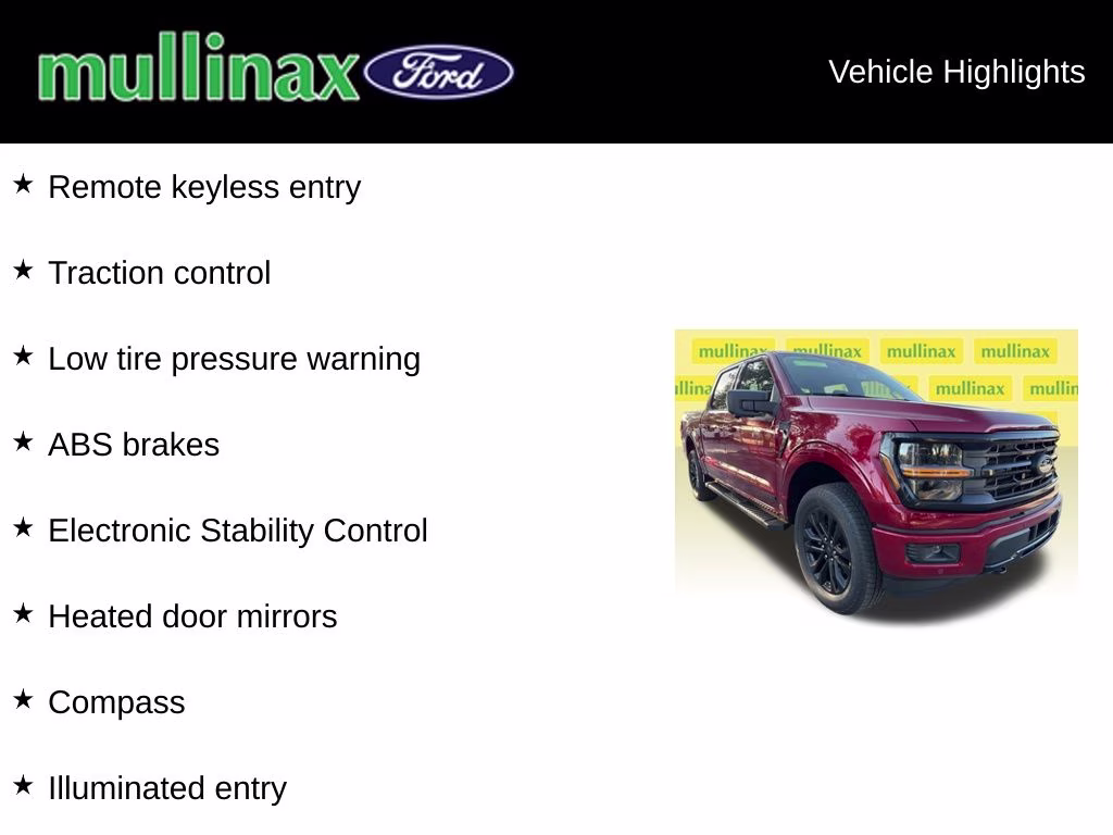 2026 Ruby Red Met Tinted CC Ford F-150 XLT 4X4 Truck