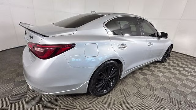 2018 Liquid Platinum INFINITI Q50 3.0t LUXE AWD Sedan
