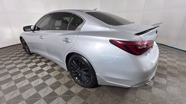 2018 Liquid Platinum INFINITI Q50 3.0t LUXE AWD Sedan