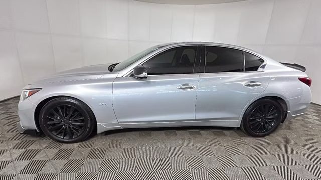 2018 Liquid Platinum INFINITI Q50 3.0t LUXE AWD Sedan
