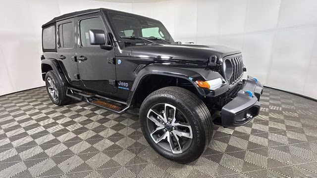 2024 Black Clearcoat Jeep Wrangler Sport S 4xe 4X4 SUV