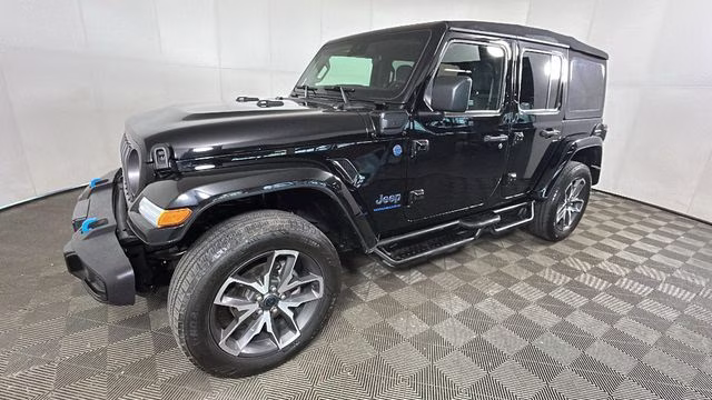 2024 Black Clearcoat Jeep Wrangler Sport S 4xe 4X4 SUV
