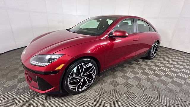 2023 Ultimate Red Hyundai IONIQ 6 SEL AWD Sedan