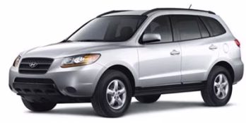 2008 Dark Cherry Red Hyundai Santa Fe GLS FWD SUV