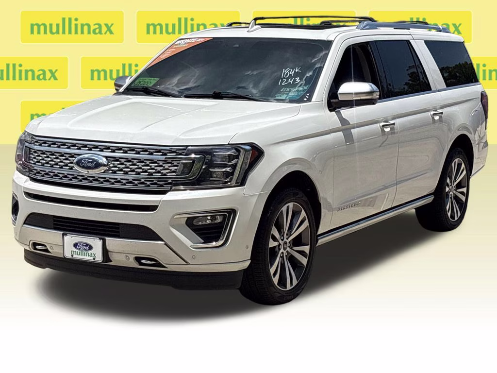 2021 White Metallic Ford Expedition Max Platinum 4X4 SUV