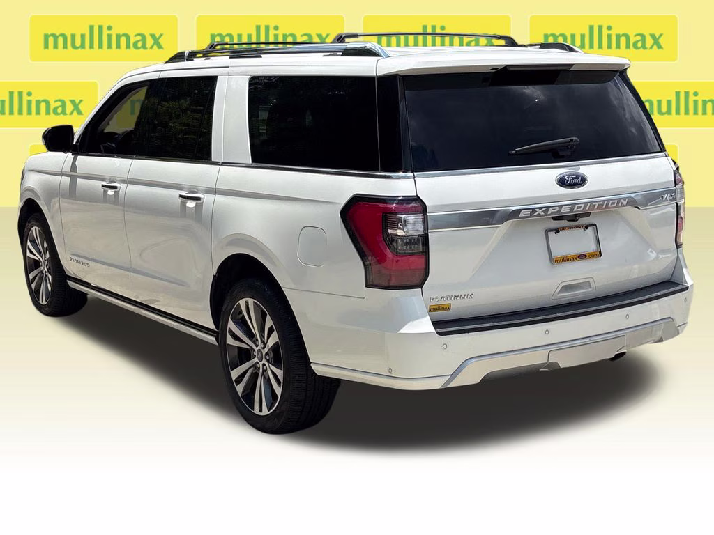 2021 White Metallic Ford Expedition Max Platinum 4X4 SUV