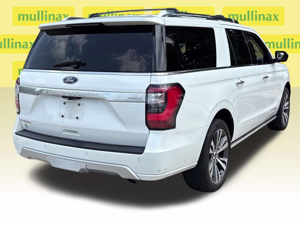2021 White Metallic Ford Expedition Max Platinum 4X4 SUV