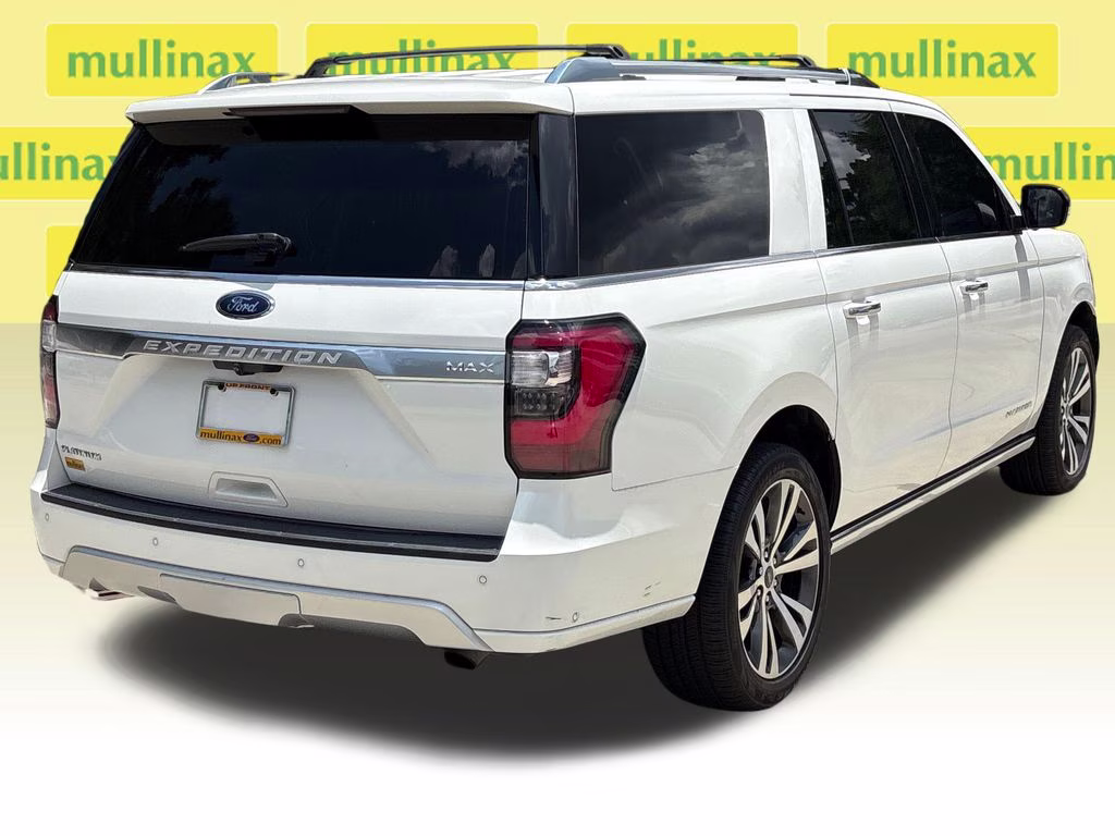 2021 White Metallic Ford Expedition Max Platinum 4X4 SUV