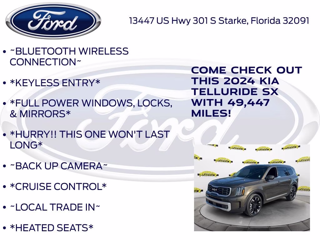 2024 Dark Moss Kia Telluride SX AWD SUV