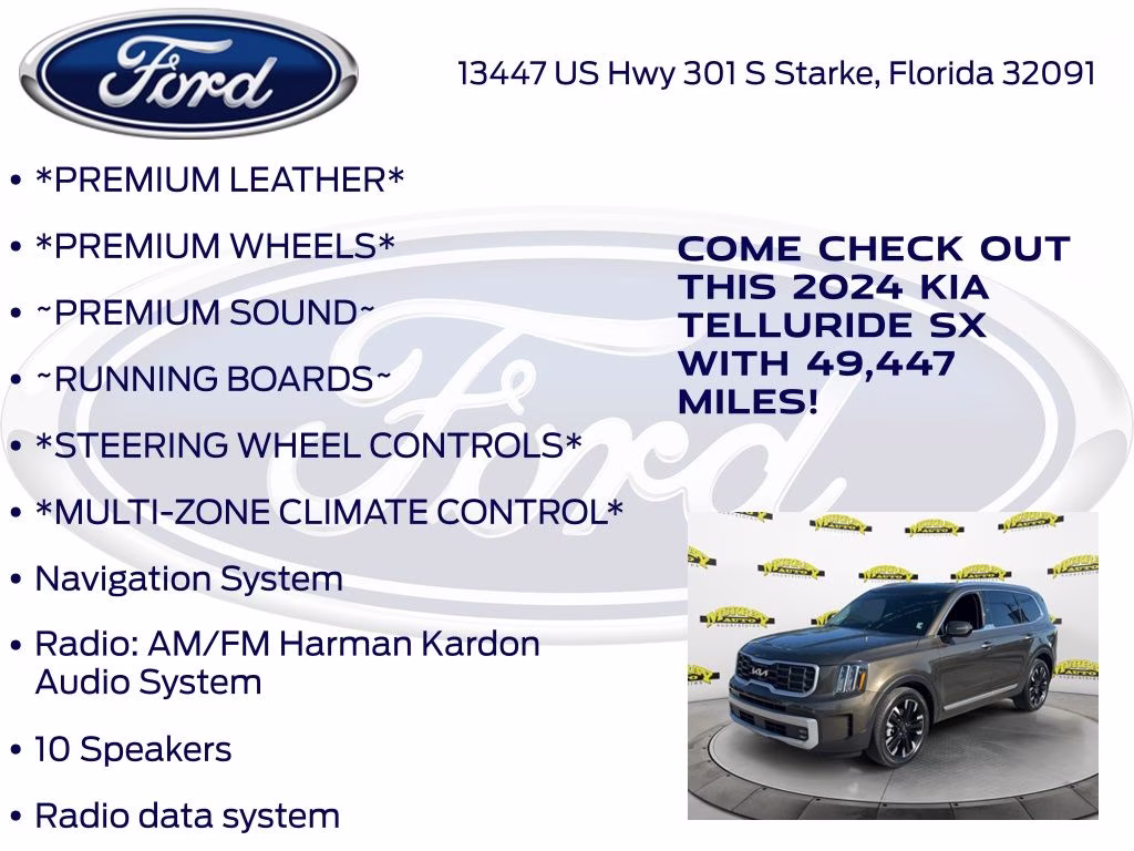 2024 Dark Moss Kia Telluride SX AWD SUV