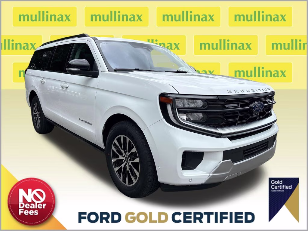 2025 Oxford White Ford Expedition Max Platinum 4X4 SUV