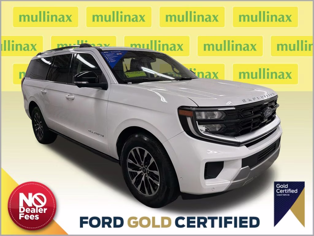 2025 Oxford White Ford Expedition Max Platinum 4X4 SUV