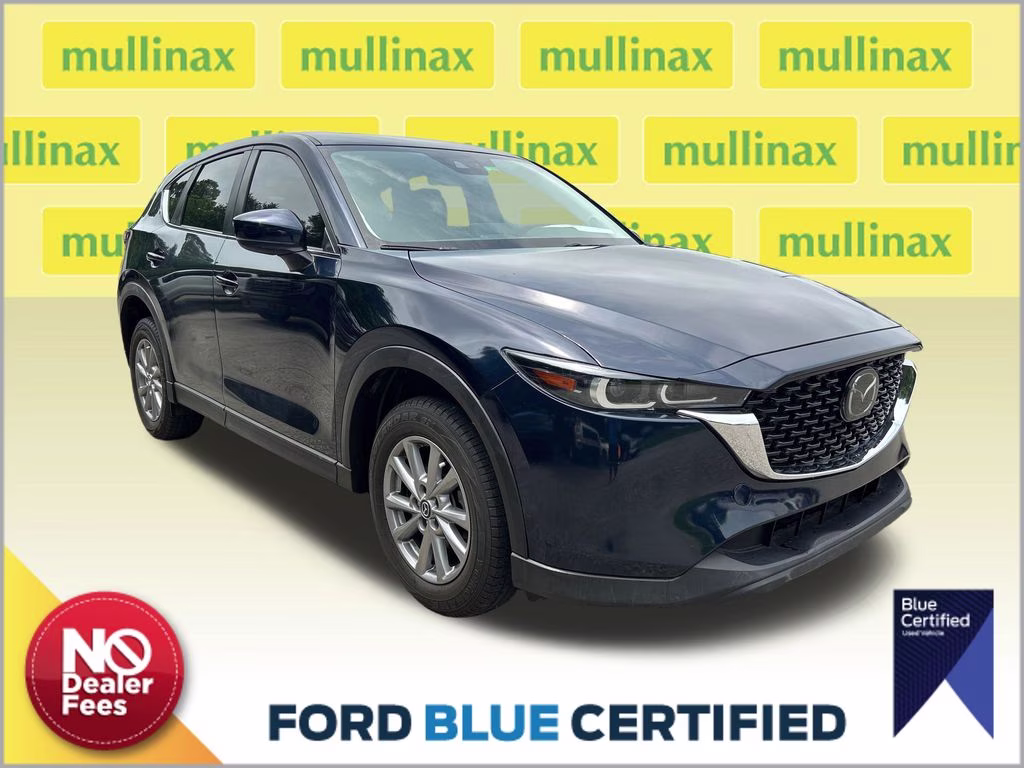 2023 Crystal Blue Mazda CX-5 2.5 S Preferred Package AWD SUV