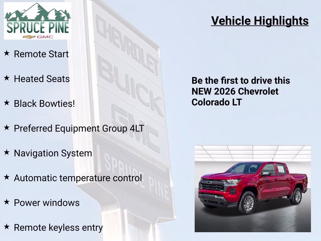 2026 Radiant Red Tintcoat Chevrolet Colorado LT 4X4 Truck