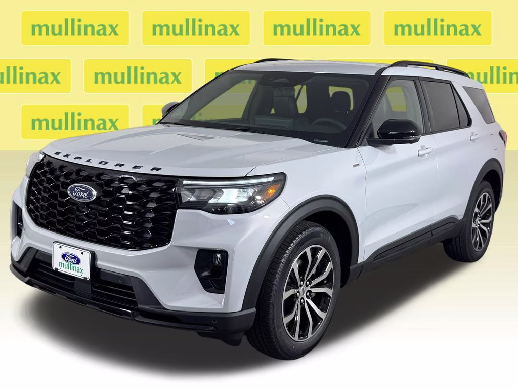 2026 Space White Metallic Ford Explorer ST-Line RWD SUV
