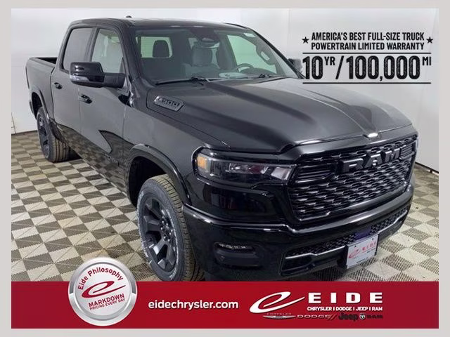 2026 Diamond Black Crystal Pearlcoat Ram 1500 Big Horn Night Edition 4X4 Truck