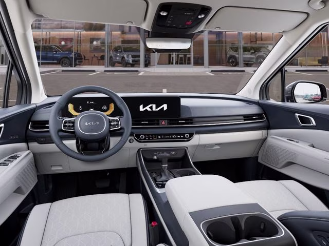 2026 Ceramic Silver Kia Carnival EX FWD Van