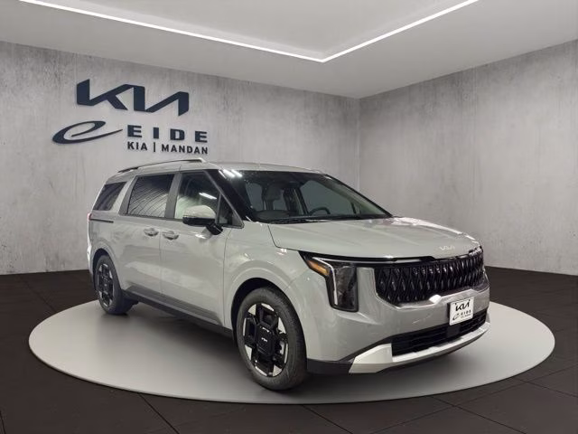 2026 Ceramic Silver Kia Carnival EX FWD Van