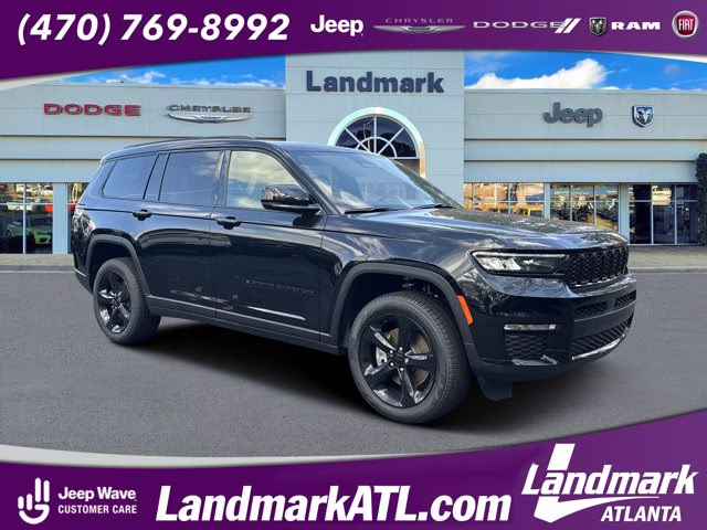 2025 Diamond Black Crystal Pearlcoat Jeep Grand Cherokee L Limited RWD SUV