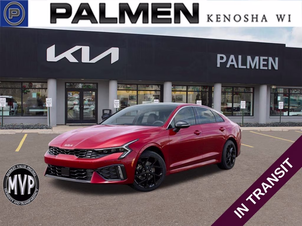 2026 Runway Red Kia K5 GT-Line AWD Sedan