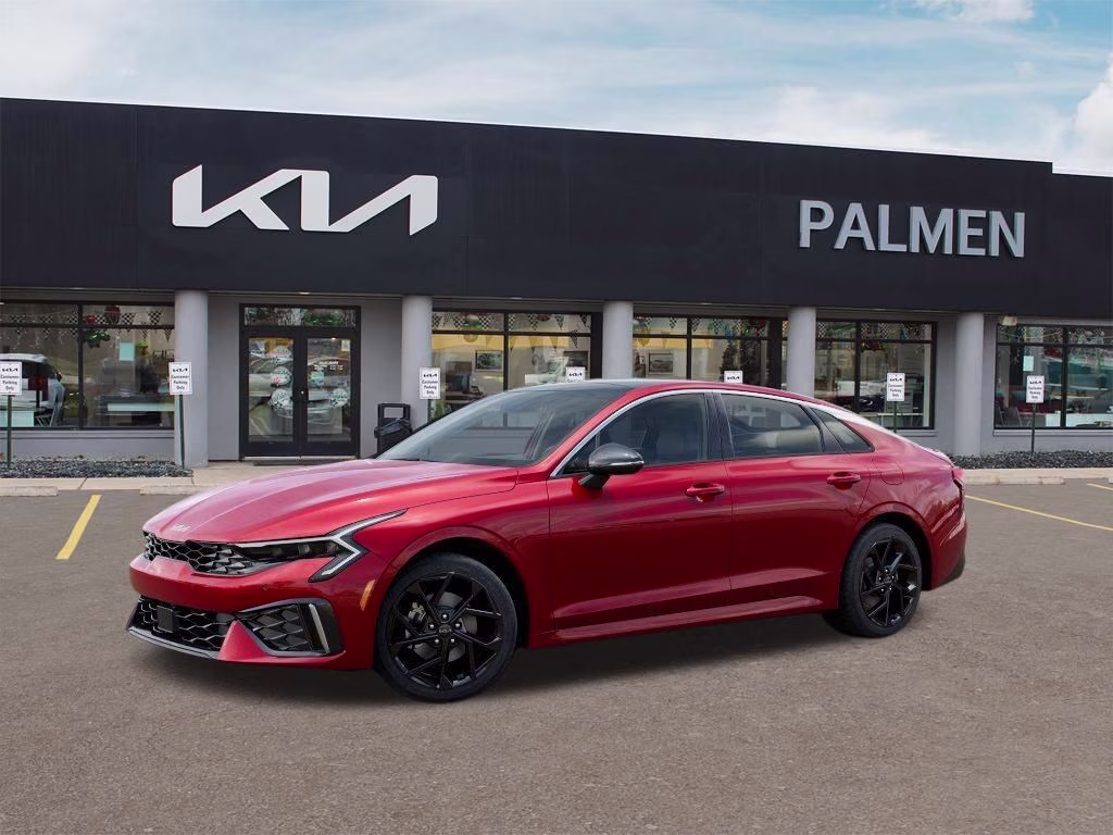 2026 Runway Red Kia K5 GT-Line AWD Sedan