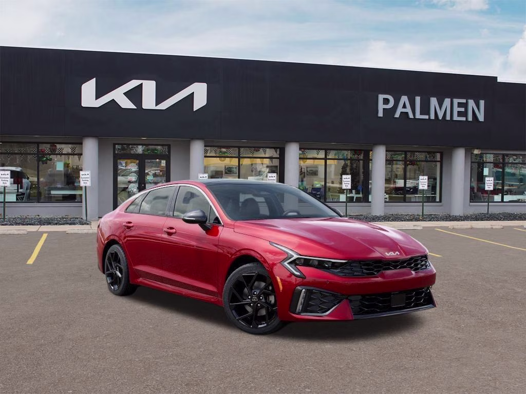 2026 Runway Red Kia K5 GT-Line AWD Sedan