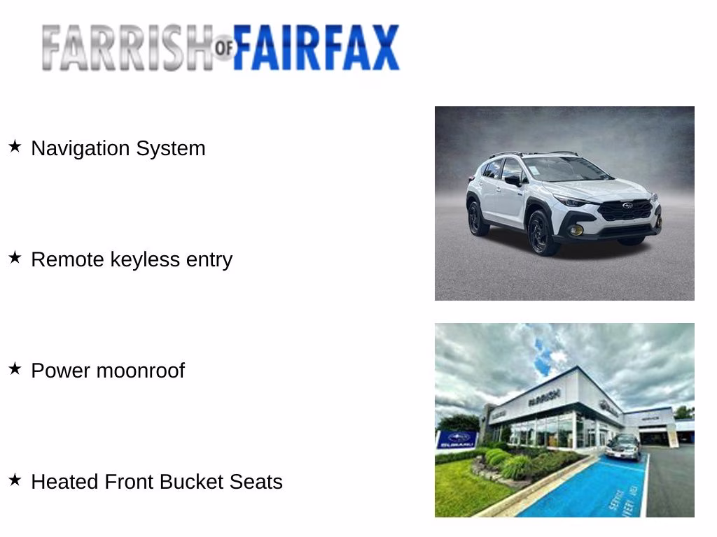 2026 Crystal White Pearl Subaru Crosstrek Hybrid Sport AWD SUV