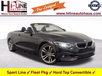 2018 Jet Black BMW 4 Series 430i RWD Convertible