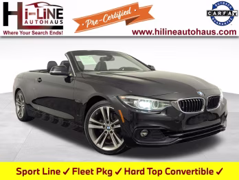 2018 Jet Black BMW 4 Series 430i RWD Convertible