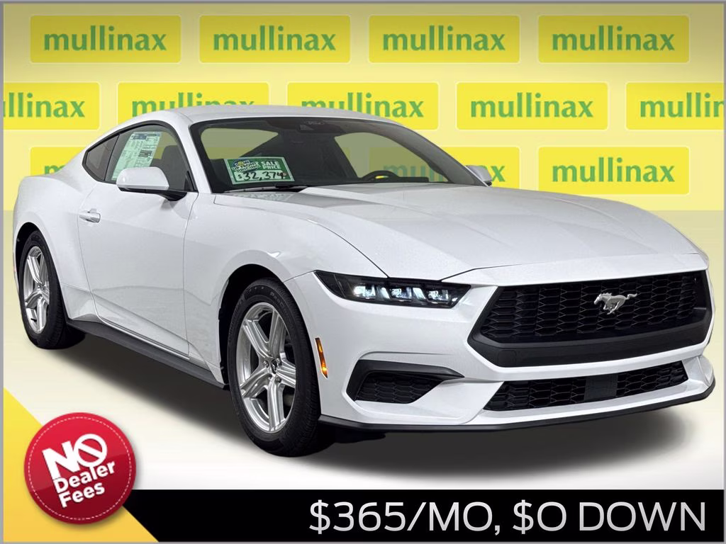 2026 Oxford White Ford Mustang EcoBoost RWD Coupe