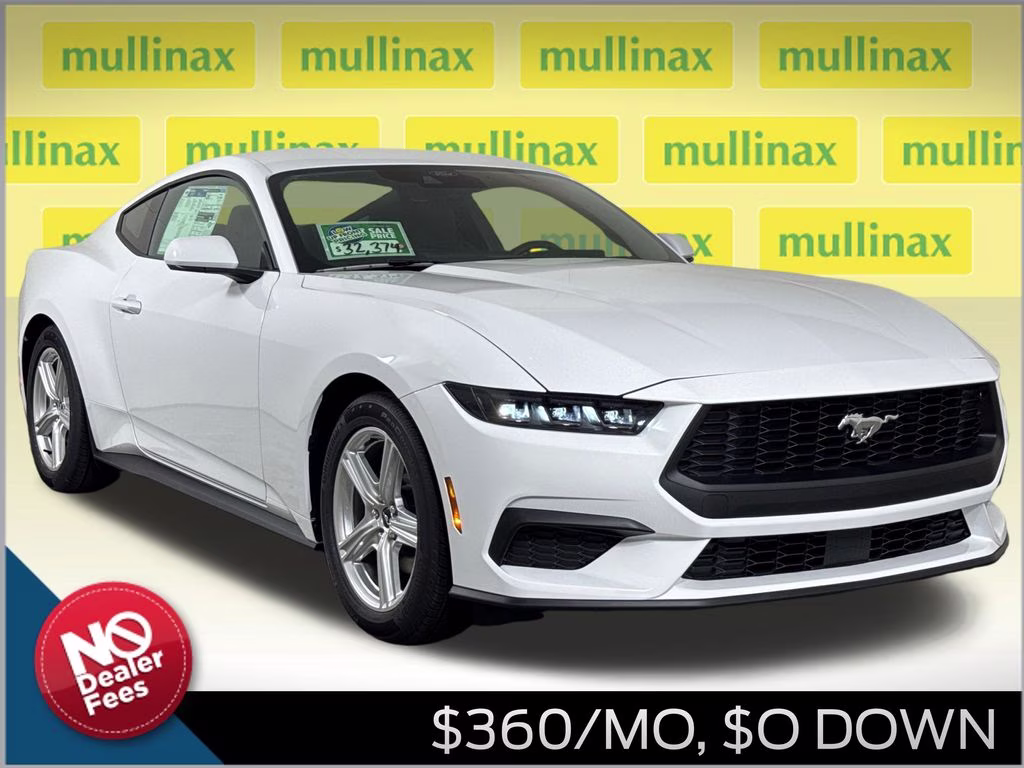 2026 Oxford White Ford Mustang EcoBoost RWD Coupe