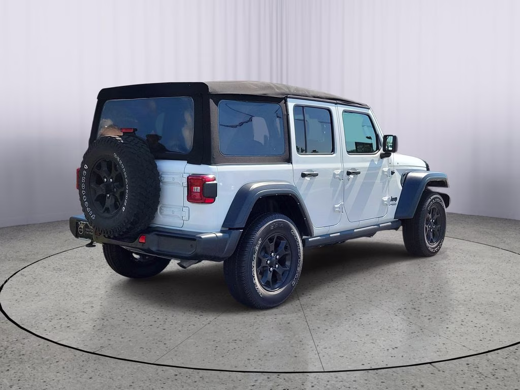 2021 Bright White Clearcoat Jeep Wrangler Unlimited Willys 4X4 SUV