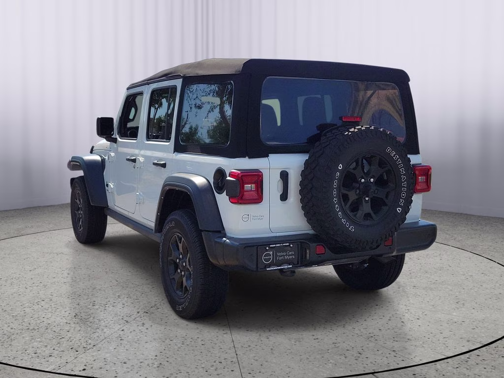 2021 Bright White Clearcoat Jeep Wrangler Unlimited Willys 4X4 SUV