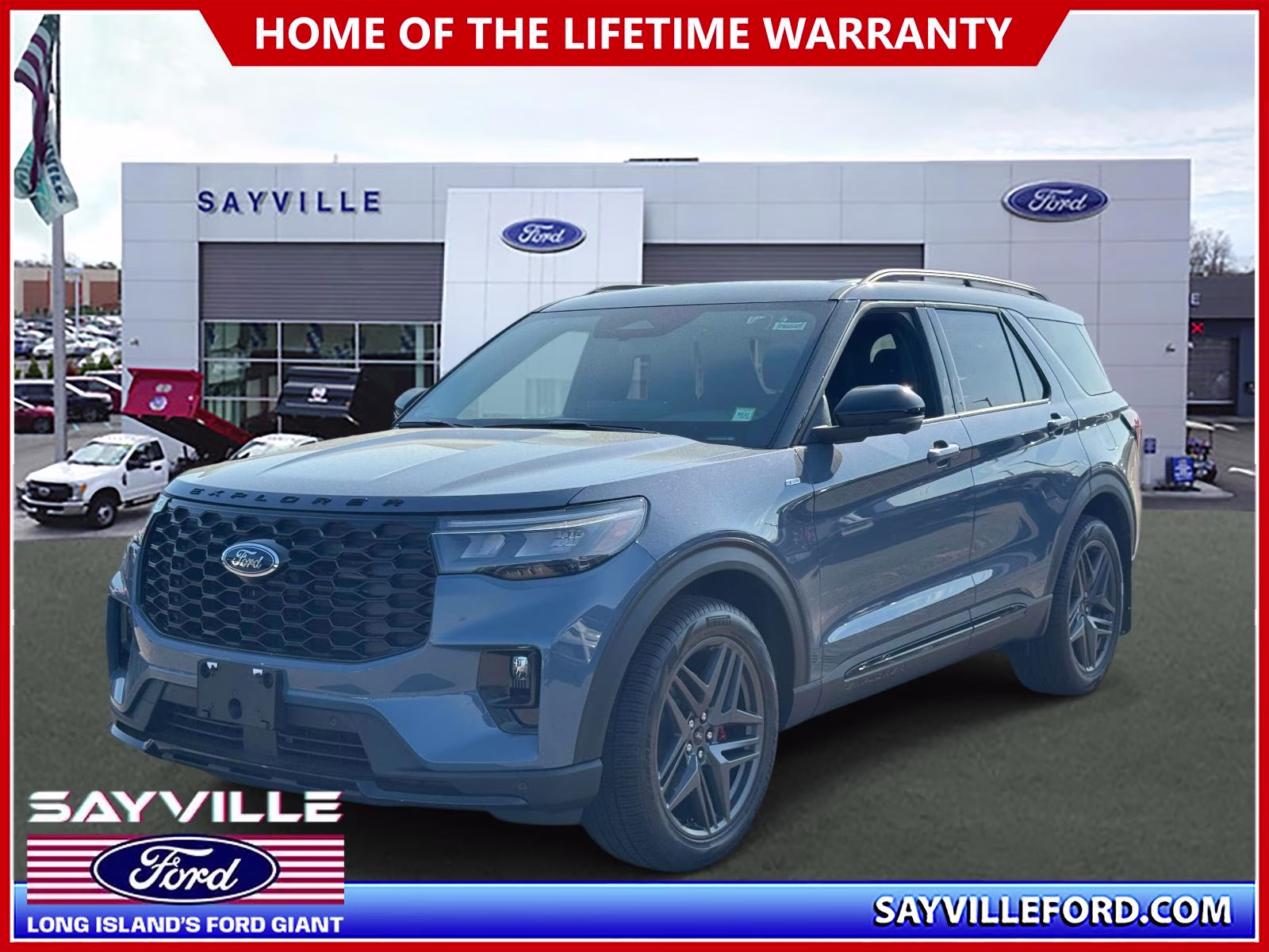 2026 Blue Ford Explorer ST-Line 4X4 SUV