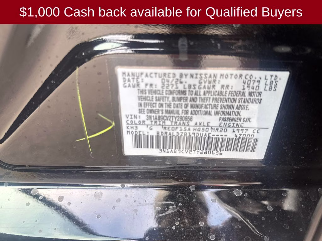 2026 Super Black Nissan Sentra SV FWD Sedan