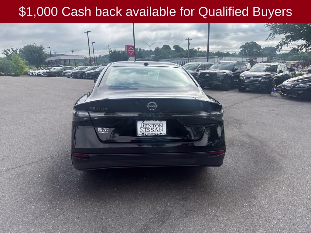 2026 Super Black Nissan Sentra SV FWD Sedan